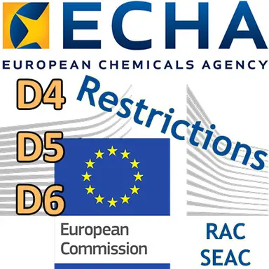 D4, D5, D6 : les Comités de l'ECHA soutiennent la proposition de restriction dans les produits sans rinçage