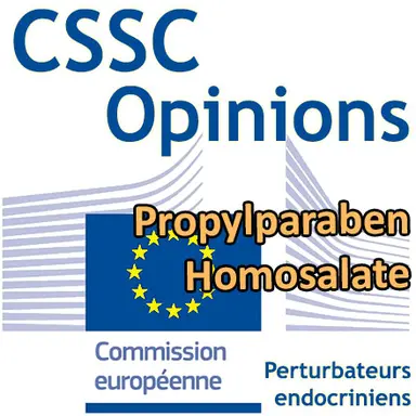 Propylparaben, Homosalate : Opinions préliminaires du CSSC
