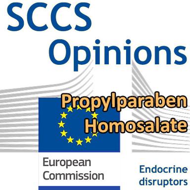 Propylparaben, Homosalate : Opinions préliminaires du CSSC