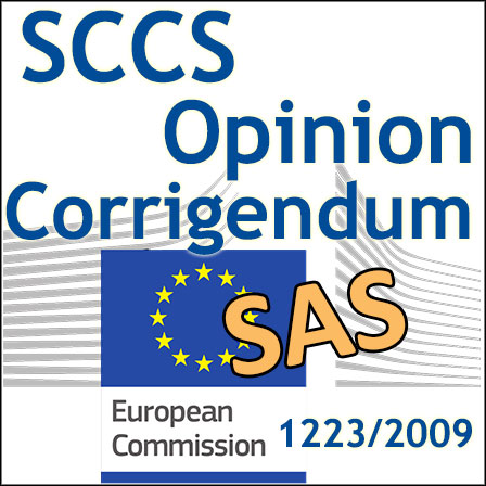 SAS solubility: CSSC makes a corrigendum to its Opinion