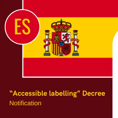 L'Espagne notifie un Décret Royal pour un étiquetage accessible