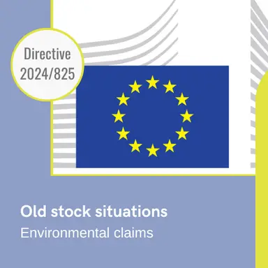 Application de la Directive 2024/825 : la "compréhension commune" pour les "vieux stocks"