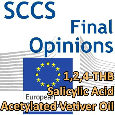 1,2,4-THB, Salicylic acid, Acetylated vetiver oil : nouvelles Opinions finales du CSSC