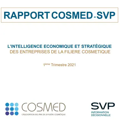 3e rapport Cosmed-SVP d’intelligence économique et stratégique des entreprises de la filière cosmétique