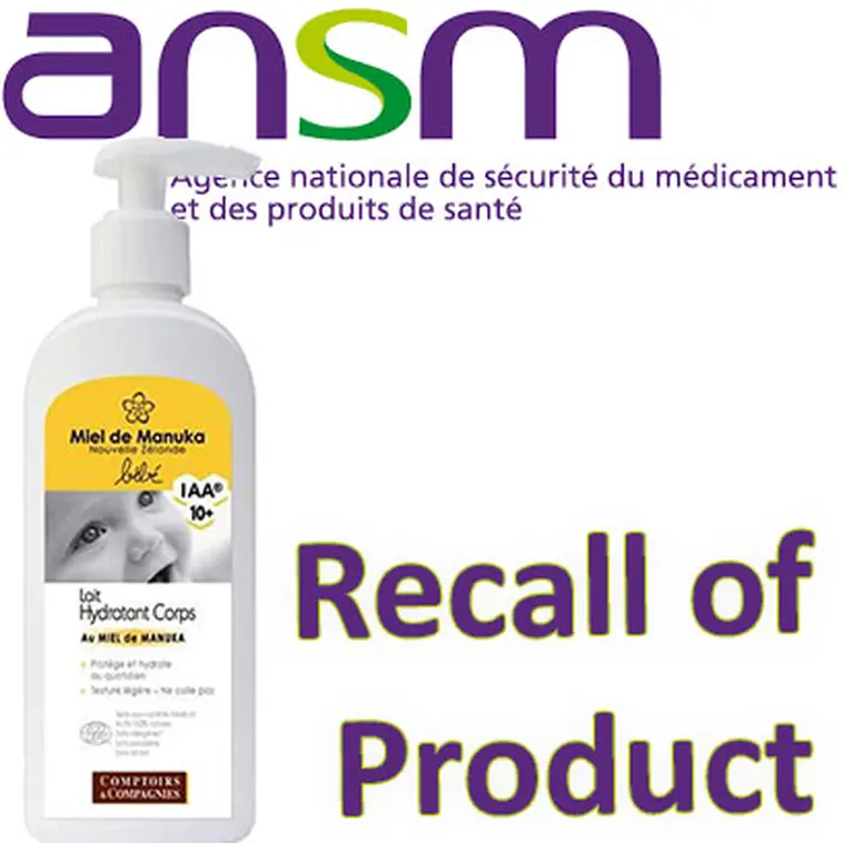 Recall of a Baby Lotion Comptoirs & Compagnies CosmeticOBSL