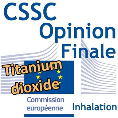 Titanium dioxide (TiO2) dans les cosmétiques pouvant être inhalés : Opinion finale du CSSC