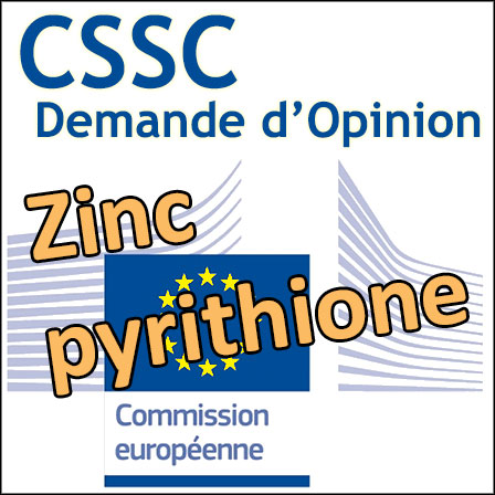 Zinc pyrithione : demande d'Opinion au CSSC