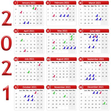 L'agenda cosmétique 2021