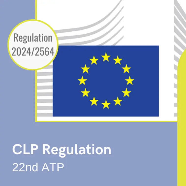 Publication de la 22e ATP du Règlement CLP