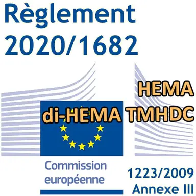 Règlement 2020/1682 : les HEMA / di-HEMA TMHDC entrent dans l'Annexe III du Règlement Cosmétiques