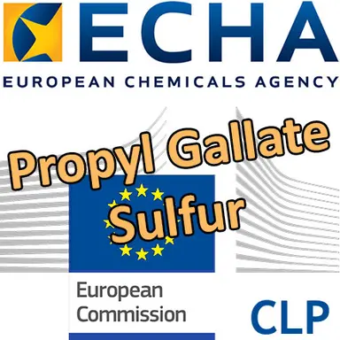 Consultations CLH pour le Propyl gallate et le Sulfur