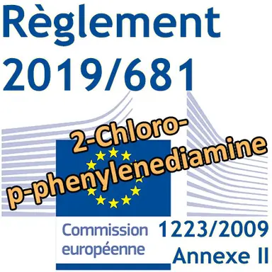 Règlement 2019/681 : le 2-Chloro-p-phenylenediamine interdit