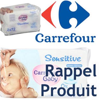 Rappel de lingettes bébé Carrefour