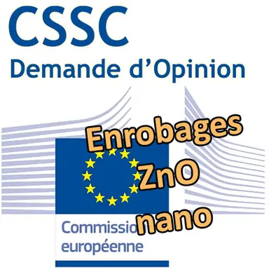 Enrobages de Zinc oxide (nano) : demande d'Opinion au CSSC