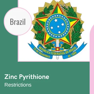 Le Brésil notifie un changement de sa réglementation de la Zinc pyrithione