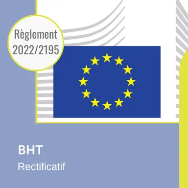 Un rectificatif au Règlement (UE) 2022/2195