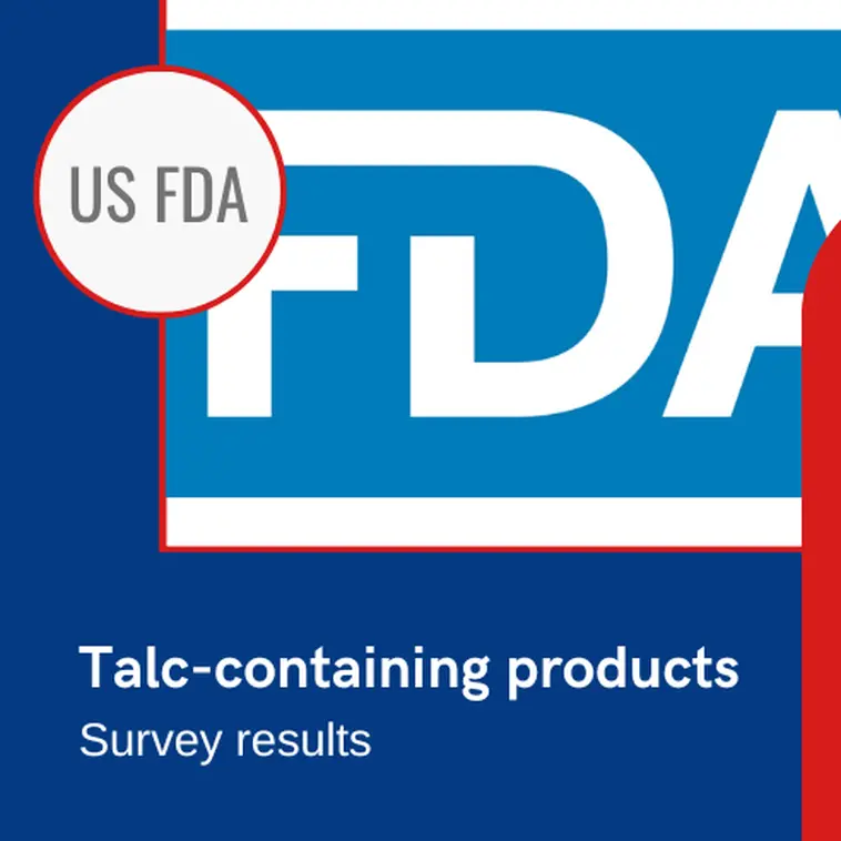 Résultats de l'enquête de la US FDA sur les cosmétiques contenant du talc