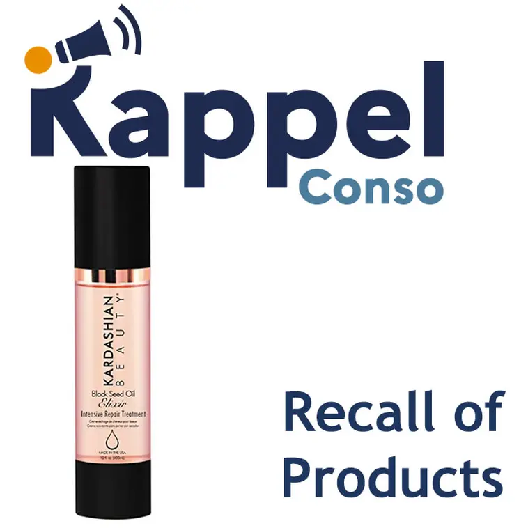 Recall of Kardashian Beauty hair care product Recalls of products