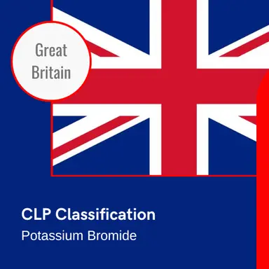 GB CLP : l'Opinion du HSE sur le Potassium bromide