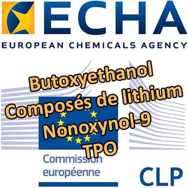 Propositions CLH : 6 substances "cosmétiques" en consultation