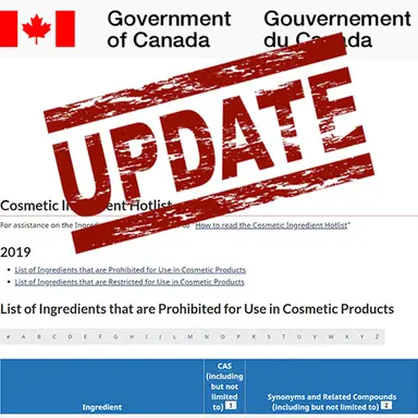 Canada : modification de la Liste critique des ingrédients cosmétiques