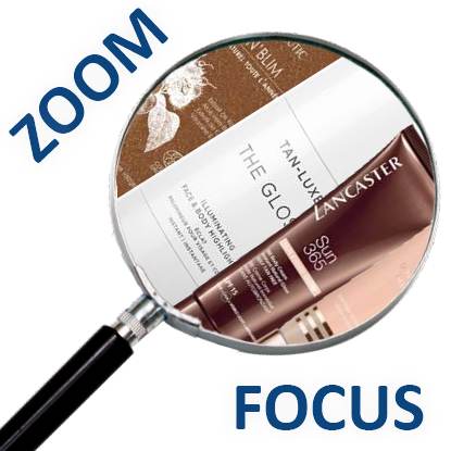 Loupe contenant des cosmétiques