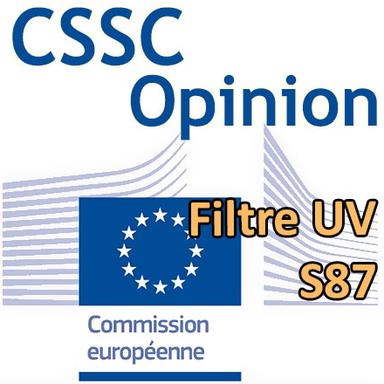 Methoxypropylamino cyclohexenylidene ethoxyethylcyanoacetate (S87) : Opinion du CSSC