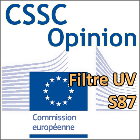 Methoxypropylamino cyclohexenylidene ethoxyethylcyanoacetate (S87) : Opinion du CSSC