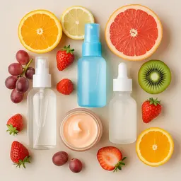 Les cosmétiques à base d’eau de fruits