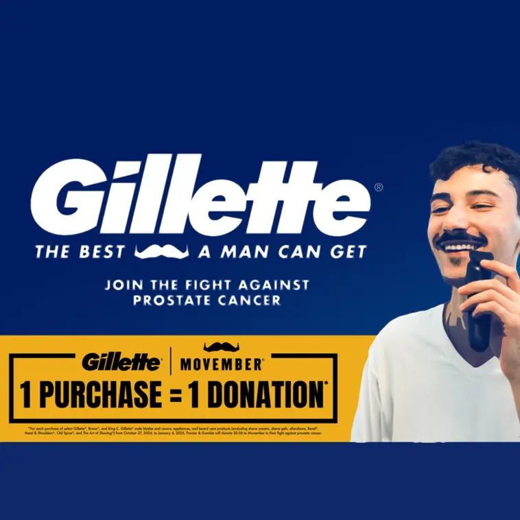 Gillette devient partenaire exclusif Movember aux États-Unis