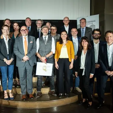Olivier Fahy, Président Directeur Général du Groupe Berkem reçoit le Prix Montgolfier