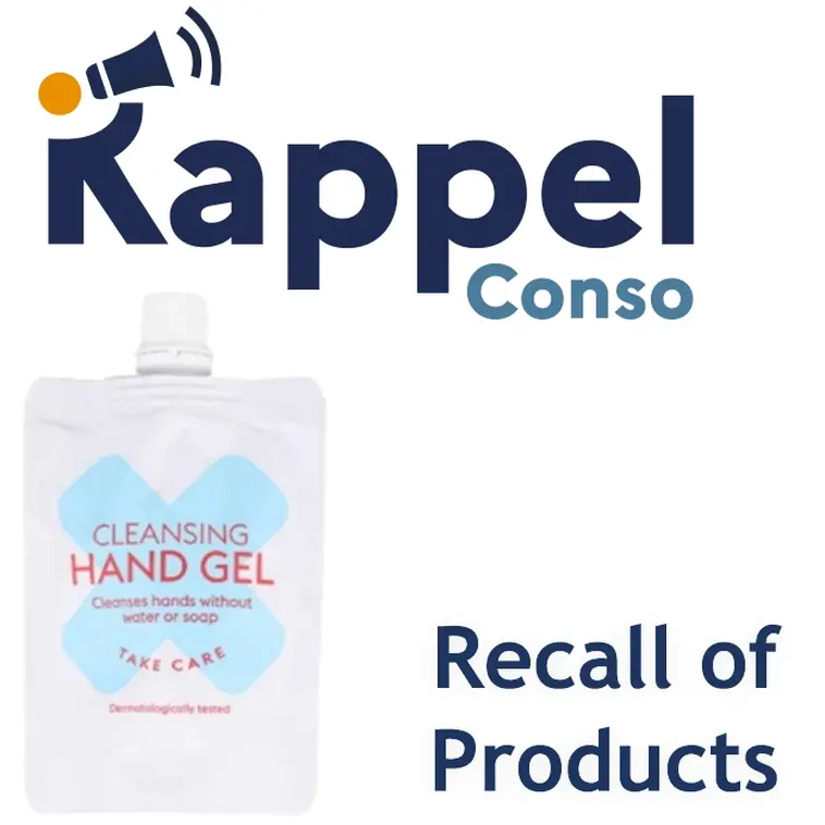 Recall of a disinfectant gel sold at Action Products