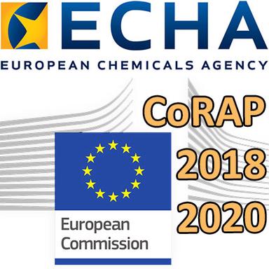 Logo Commission européenne - Logo ECHA - CoRAP 2018-2020