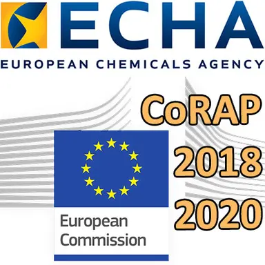 Logo Commission européenne - Logo ECHA - CoRAP 2018-2020