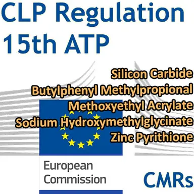 15e ATP du CLP : 5 ingrédients cosmétiques classés CMR 1