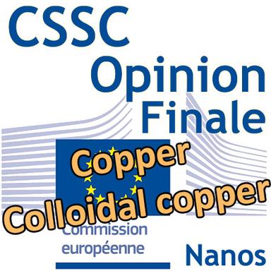 Copper (nano) et Colloidal Copper (nano) : Opinion finale du CSSC