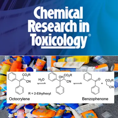 Accumulation de Benzophenone par dégradation de l'Octocrylene dans les produits cosmétiques