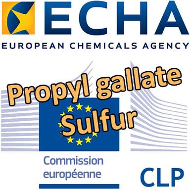 Consultations CLH pour le Propyl gallate et le Sulfur