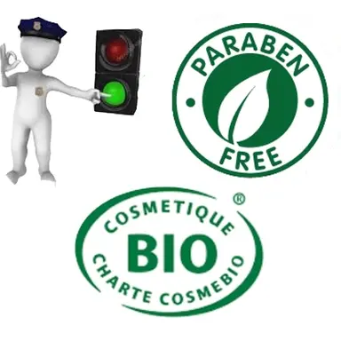 Prohibition of "Free-of.." texts without legal value according to Cosmébio