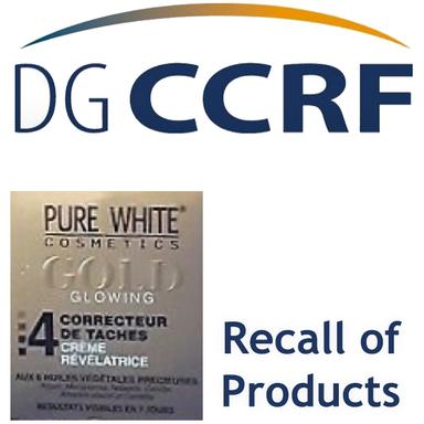 Recall Of Pure White Cosmetics Brand Gold Glowing S Cream Recalls Of Products