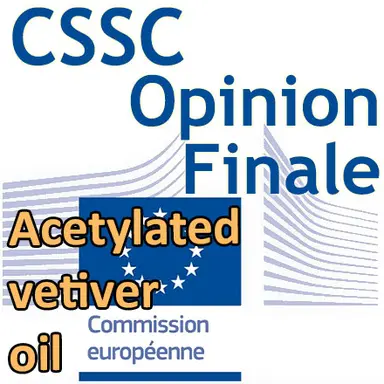 Acetylated vetiver oil : Opinion finale du CSSC