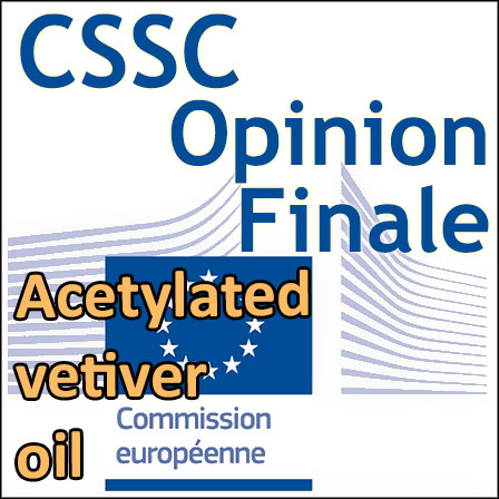 Acetylated vetiver oil : Opinion finale du CSSC