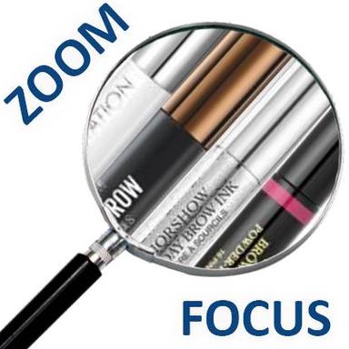 Loupe contenant des cosmétiques