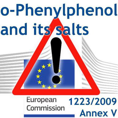 Rappel : entrée en application des mesures restrictives pour l'o-Phenylphenol et ses sels