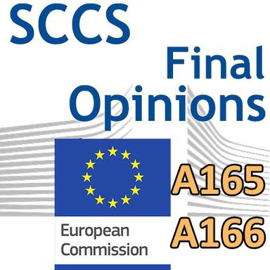 Hydroxypropyl p-phenylenediamine (A165), Methylimidazoliumpropyl p-phenylenediamine HCl (A166) : Opinions finales du CSSC