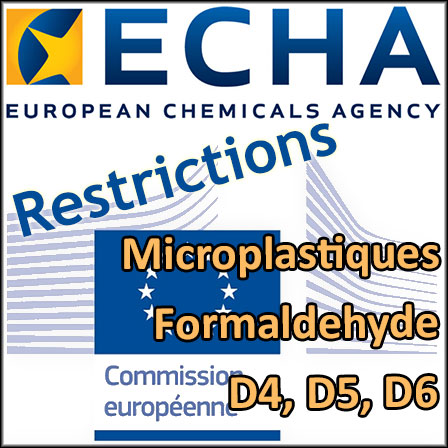 Propositions de restrictions de l'ECHA