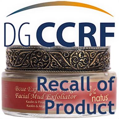 Rappel d’une boue exfoliante visage de la marque Natus