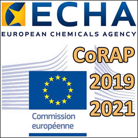 Le CoRAP 2019-2021 de l'ECHA