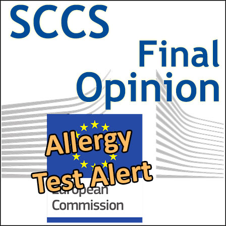 AAT (Allergy Alert Test): final Opinion of the SCCS
