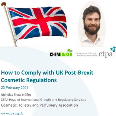 La réglementation cosmétique britannique post-Brexit